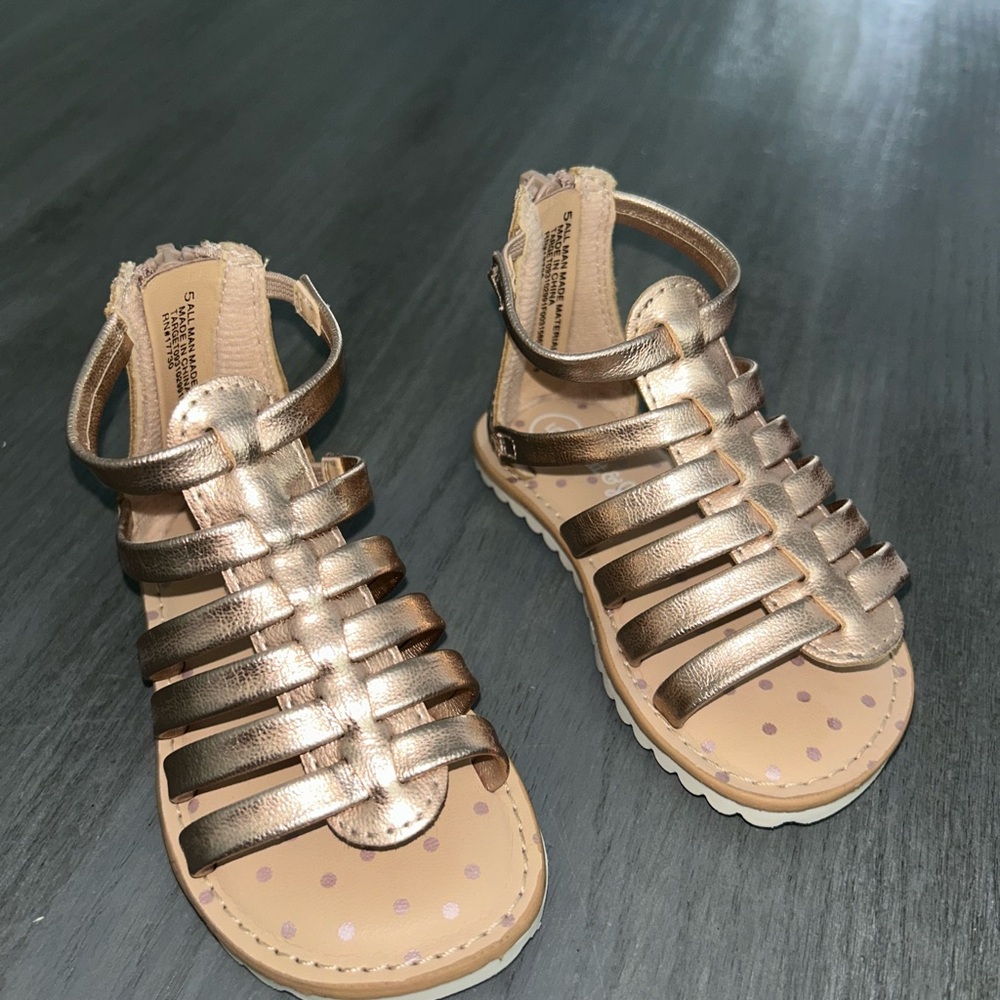 Cat & Jack Gold Gladiator Sandals